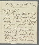 Jane Porter to John Taylor, autograph letter signed (copy?)