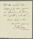 Jane Porter to John Taylor, autograph letter signed (copy?)