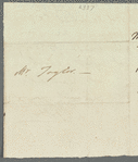 Jane Porter to John Taylor, autograph letter signed (copy?)