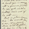 Jane Porter to "My dear Sir," autograph letter (incomplete)