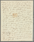 Jane Porter to Maria, autograph letter signed (copy)