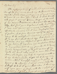 Jane Porter to "My dear Sir," autograph letter (copy?)
