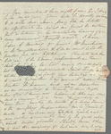 Harriet Canning to Anna Maria Porter, autograph letter signed