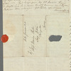 Harriet Canning to Anna Maria Porter, autograph letter signed