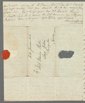Harriet Canning to Anna Maria Porter, autograph letter signed