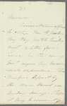 Samuel William Reynolds to "Madam," autograph letter signed