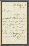 Charlotte Lennox, Duchess of Richmond to Jane Porter, autograph letter signed