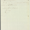 Alexander Rae to Jane Porter, autograph letter third person