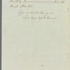 Baron Gustaf Algernon Stierneld to Jane Porter, autograph letter third person