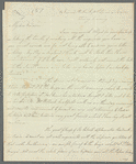 Saith Satoore to Jane Porter, autograph letter signed