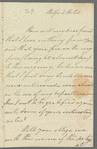 Saith Satoore to Jane Porter, autograph letter signed