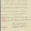 Saith Satoore to Jane Porter, autograph letter signed
