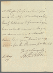 Saith Satoore to Jane Porter, autograph letter signed
