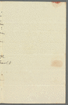 Saith Satoore to Jane Porter, autograph letter signed