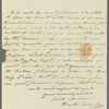 Martin Archer Shee to Miss Porter, autograph letter signed (incomplete)
