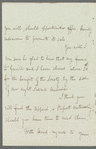Elizabeth L. Shortridge to "Dear Madam," autograph letter signed