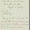 Elizabeth L. Shortridge to "Dear Madam," autograph letter signed