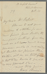 Mary Skinner to Charles Russell, autograph letter signed
