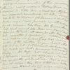 Mary Skinner to Jane Porter, autograph letter signed