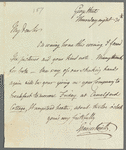 John Spencer Smith to Robert Ker Porter, autograph letter signed