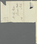 John Spencer Smith to Robert Ker Porter, autograph letter signed