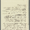 Jane Porter, holograph poem draft