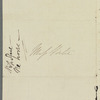 Elizabeth Kelly Stace to Miss Porter, autograph letter signed