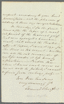 Edmund Lenthal Swifte to "Dear Madam," autograph letter signed