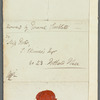 Carlos Soublette to Miss Porter, letter cover (empty)