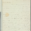 Saith Satoore to Mrs. Porter, autograph letter signed