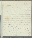 Saith Satoore to Mrs. Porter, autograph letter signed