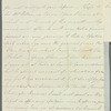 Saith Satoore to Mrs. Porter, autograph letter signed
