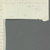Saith Satoore to Mrs. Porter, autograph letter signed