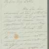 Martin Archer Shee to Jane Porter, autograph letter signed