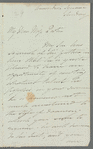 Martin Archer Shee to Jane Porter, autograph letter signed