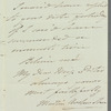 Martin Archer Shee to Jane Porter, autograph letter signed