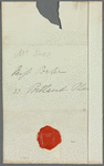Martin Archer Shee to Jane Porter, autograph letter signed