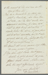 Françoise Trembicka to Jane Porter, autograph letter signed