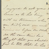 F. Trotter to Charles William Doyle, autograph letter signed