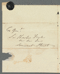 F. Trotter to Charles William Doyle, autograph letter signed