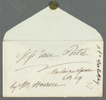 Madame Tr[ebetsky?] to Jane Porter, envelope (empty)