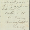 William Waldegrave, Lord Radstock to Jane Porter, autograph letter signed