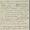 Sarah Wesley to Jane Porter, autograph letter signed