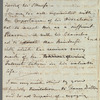 Sarah Wesley to Jane Porter, autograph letter signed