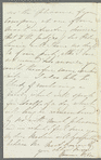 Jemima Mary Gwyn Wallis to "My dear Madam," autograph letter signed
