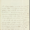 Sir Robert Wilson to Miss Porter, autograph letter third person