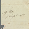A. Woodford to Miss Porter, autograph letter signed