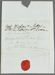 Captain W[arton?] to Jane Porter, letter cover (empty)