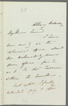 [D. W. -----?] to Miss Porter, autograph letter signed