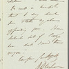 [D. W. -----?] to Miss Porter, autograph letter signed